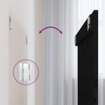 vidaXL Tăblie de pat pentru perete, negru, 108x3x90 cm, lemn masiv pin vidaXL Tăblie de pat pentru perete, negru, 108x3x90 cm, lemn masiv pin