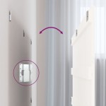 vidaXL Tăblie de pat pentru perete, alb, 204x3x90 cm, lemn masiv pin