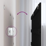 vidaXL Tăblie de pat pentru perete, negru, 204x3x90 cm, lemn masiv pin vidaXL Tăblie de pat pentru perete, negru, 204x3x90 cm, lemn masiv pin