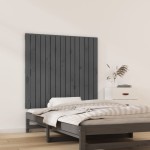 vidaXL Tăblie de pat pentru perete, gri, 95,5x3x90 cm, lemn masiv pin