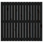 vidaXL Tăblie de pat pentru perete, negru, 95,5x3x90cm, lemn masiv pin vidaXL Tăblie de pat pentru perete, negru, 95,5x3x90cm, lemn masiv pin