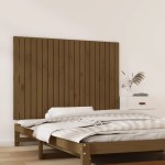 vidaXL Tăblie de pat pentru perete, maro miere, 127,5x3x90 cm