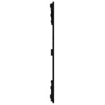 vidaXL Tăblie de pat pentru perete, negru, 127,5x3x90 cm