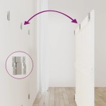 vidaXL Tăblie de pat pentru perete, alb, 147x3x90 cm, lemn masiv pin vidaXL Tăblie de pat pentru perete, alb, 147x3x90 cm, lemn masiv pin