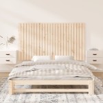 vidaXL Tăblie de pat pentru perete, 159,5x3x90 cm, lemn masiv de pin