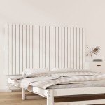 vidaXL Tăblie de pat pentru perete, alb, 159,5x3x90 cm, lemn masiv pin vidaXL Tăblie de pat pentru perete, alb, 159,5x3x90 cm, lemn masiv pin