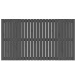 vidaXL Tăblie de pat pentru perete, gri, 159,5x3x90 cm, lemn masiv pin
