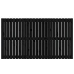 vidaXL Tăblie de pat pentru perete, negru, 159,5x3x90 cm