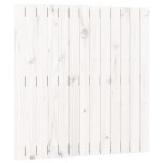 vidaXL Tăblie de pat pentru perete, alb, 82,5x3x90 cm, lemn masiv pin vidaXL Tăblie de pat pentru perete, alb, 82,5x3x90 cm, lemn masiv pin