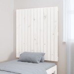 vidaXL Tăblie de pat pentru perete, alb, 82,5x3x90 cm, lemn masiv pin vidaXL Tăblie de pat pentru perete, alb, 82,5x3x90 cm, lemn masiv pin