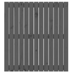 vidaXL Tăblie de pat pentru perete, gri, 82,5x3x90 cm, lemn masiv pin