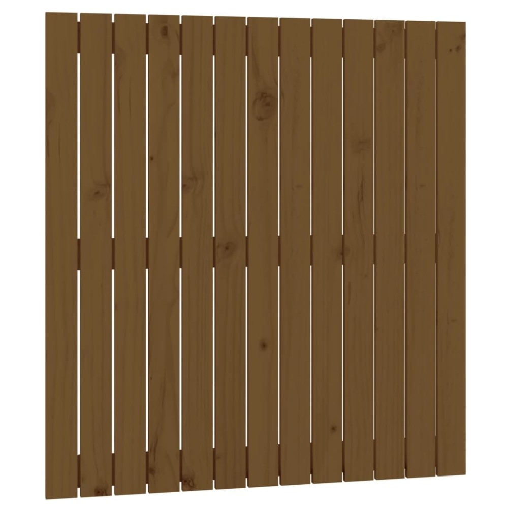 vidaXL Tăblie de pat pentru perete, maro miere, 82,5x3x90 cm, lemn pin