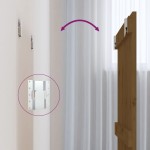 vidaXL Tăblie de pat pentru perete, maro miere, 82,5x3x90 cm, lemn pin vidaXL Tăblie de pat pentru perete, maro miere, 82,5x3x90 cm, lemn pin