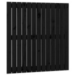 vidaXL Tăblie de pat pentru perete, negru, 82,5x3x90 cm lemn masiv pin vidaXL Tăblie de pat pentru perete, negru, 82,5x3x90 cm lemn masiv pin