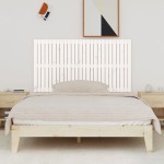 vidaXL Tăblie de pat pentru perete, alb, 166x3x90 cm, lemn masiv pin vidaXL Tăblie de pat pentru perete, alb, 166x3x90 cm, lemn masiv pin