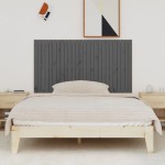 vidaXL Tăblie de pat pentru perete, gri, 166x3x90 cm, lemn masiv pin vidaXL Tăblie de pat pentru perete, gri, 166x3x90 cm, lemn masiv pin