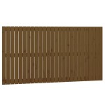 vidaXL Tăblie de pat pentru perete, maro miere, 166x3x90 cm, lemn pin vidaXL Tăblie de pat pentru perete, maro miere, 166x3x90 cm, lemn pin
