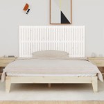 vidaXL Tăblie de pat pentru perete, alb, 185x3x90 cm, lemn masiv pin vidaXL Tăblie de pat pentru perete, alb, 185x3x90 cm, lemn masiv pin