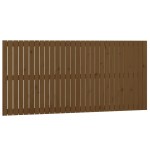 vidaXL Tăblie de pat pentru perete, maro miere, 185x3x90 cm, lemn pin