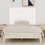 vidaXL Tăblie de pat pentru perete, alb, 140x3x90 cm, lemn masiv pin