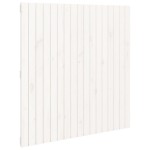 vidaXL Tăblie de pat pentru perete, alb, 108x3x110 cm, lemn masiv pin