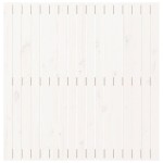 vidaXL Tăblie de pat pentru perete, alb, 108x3x110 cm, lemn masiv pin