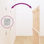 vidaXL Tăblie de pat pentru perete, alb, 108x3x110 cm, lemn masiv pin