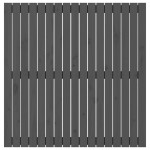 vidaXL Tăblie de pat pentru perete, gri, 108x3x110 cm, lemn masiv pin