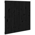vidaXL Tăblie de pat pentru perete, negru, 108x3x110 cm lemn masiv pin vidaXL Tăblie de pat pentru perete, negru, 108x3x110 cm lemn masiv pin