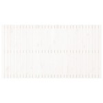 vidaXL Tăblie de pat pentru perete, alb, 204x3x110 cm, lemn masiv pin