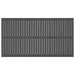 vidaXL Tăblie de pat pentru perete, gri, 204x3x110 cm, lemn masiv pin