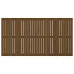 vidaXL Tăblie de pat pentru perete, maro miere, 204x3x110 cm, lemn pin vidaXL Tăblie de pat pentru perete, maro miere, 204x3x110 cm, lemn pin