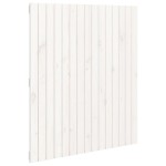 vidaXL Tăblie de pat pentru perete, alb, 95,5x3x110 cm, lemn masiv pin