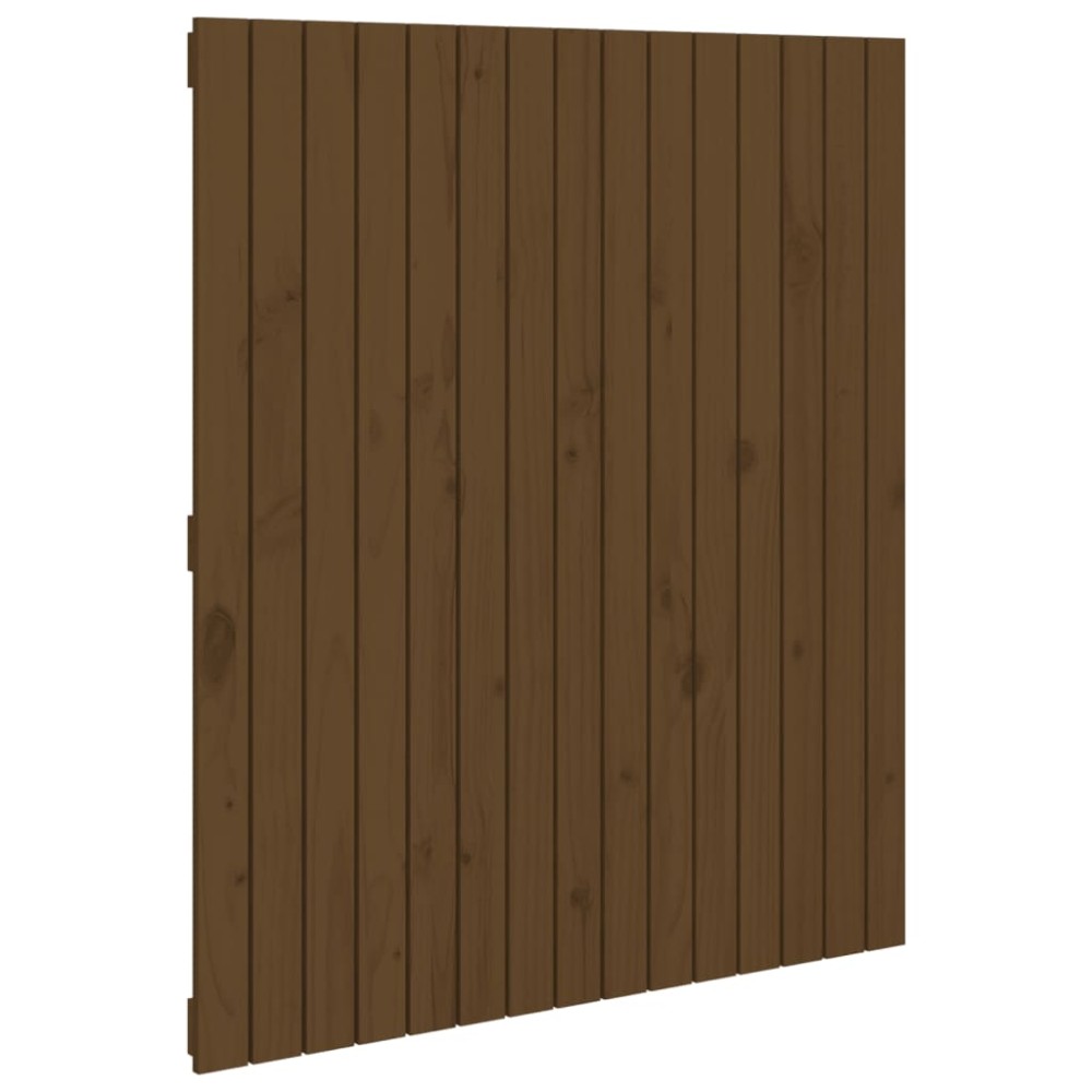 vidaXL Tăblie de pat de perete maro miere 95,5x3x110 cm lemn masiv pin