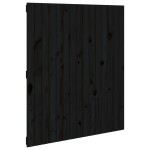 vidaXL Tăblie de pat pentru perete, negru 95,5x3x110 cm lemn masiv pin vidaXL Tăblie de pat pentru perete, negru 95,5x3x110 cm lemn masiv pin
