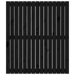 vidaXL Tăblie de pat pentru perete, negru 95,5x3x110 cm lemn masiv pin vidaXL Tăblie de pat pentru perete, negru 95,5x3x110 cm lemn masiv pin