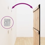 vidaXL Tăblie de pat pentru perete, negru 95,5x3x110 cm lemn masiv pin vidaXL Tăblie de pat pentru perete, negru 95,5x3x110 cm lemn masiv pin