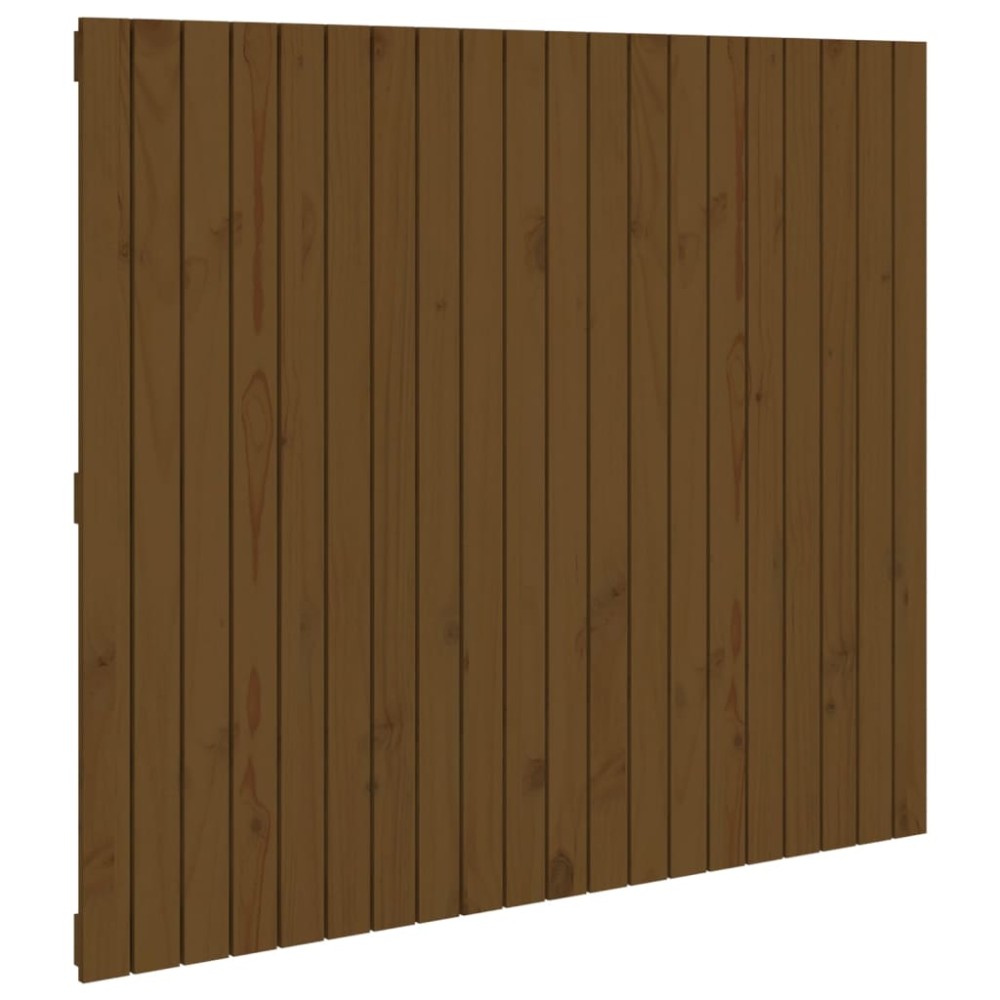 vidaXL Tăblie de pat pentru perete, maro miere 127,5x3x110 cm lemn pin