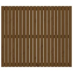 vidaXL Tăblie de pat pentru perete, maro miere 127,5x3x110 cm lemn pin