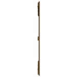 vidaXL Tăblie de pat pentru perete, maro miere 127,5x3x110 cm lemn pin