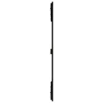 vidaXL Tăblie de pat pentru perete negru 127,5x3x110 cm lemn masiv pin