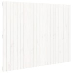 vidaXL Tăblie de pat pentru perete, alb, 146,5x3x110 cm lemn masiv pin