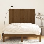 vidaXL Tăblie de pat pentru perete maro miere 146,5x3x110 cm lemn pin vidaXL Tăblie de pat pentru perete maro miere 146,5x3x110 cm lemn pin