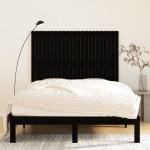 vidaXL Tăblie de pat pentru perete, negru, 159,5x3x90 cm vidaXL Tăblie de pat pentru perete, negru, 159,5x3x90 cm