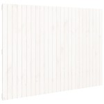 vidaXL Tăblie de pat pentru perete, alb, 159,5x3x110 cm lemn masiv pin