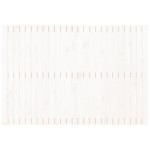 vidaXL Tăblie de pat pentru perete, alb, 159,5x3x110 cm lemn masiv pin