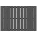 vidaXL Tăblie de pat pentru perete, gri, 159,5x3x110 cm lemn masiv pin