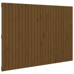vidaXL Tăblie de pat pentru perete, maro miere 159,5x3x110 cm lemn pin