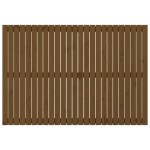 vidaXL Tăblie de pat pentru perete, maro miere 159,5x3x110 cm lemn pin