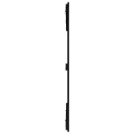 vidaXL Tăblie de pat pentru perete negru 159,5x3x110 cm lemn masiv pin
